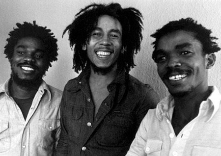 Aston en Carlton Barrett met Bob Marley